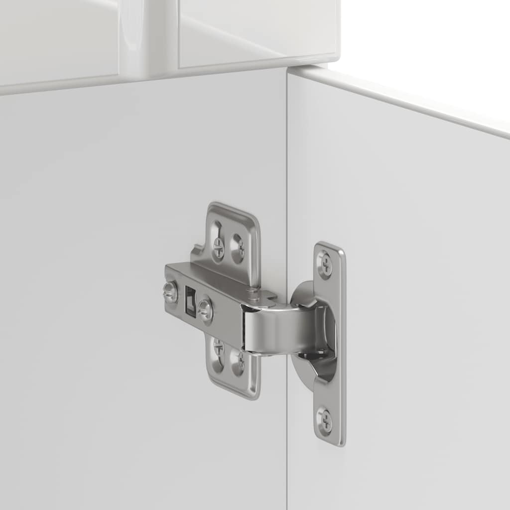 Kitchen Base Cabinet "Lucca" High Gloss White Engineered Wood