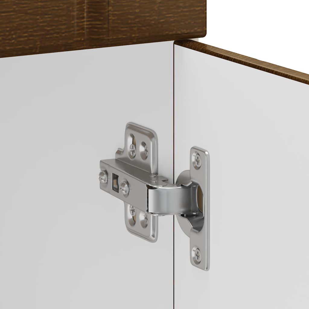 Kitchen Base Cabinet "Lucca" Brown Oak Engineered Wood