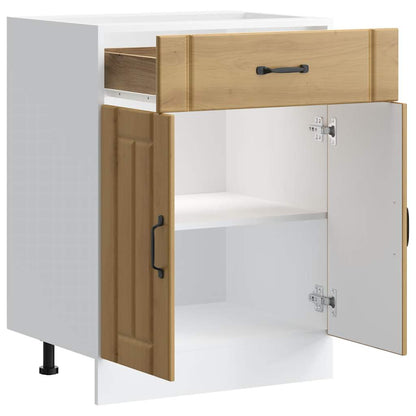 Kitchen Base Cabinet "Lucca" Artisan Oak Engineered Wood
