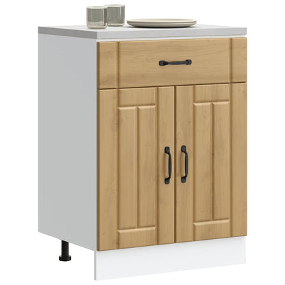 Kitchen Base Cabinet "Lucca" Artisan Oak Engineered Wood