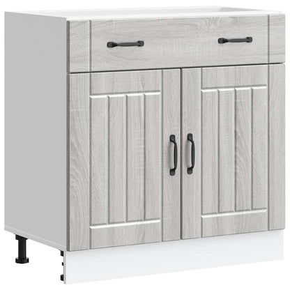 Kitchen Base Cabinet "Lucca" Grey Sonoma Engineered Wood