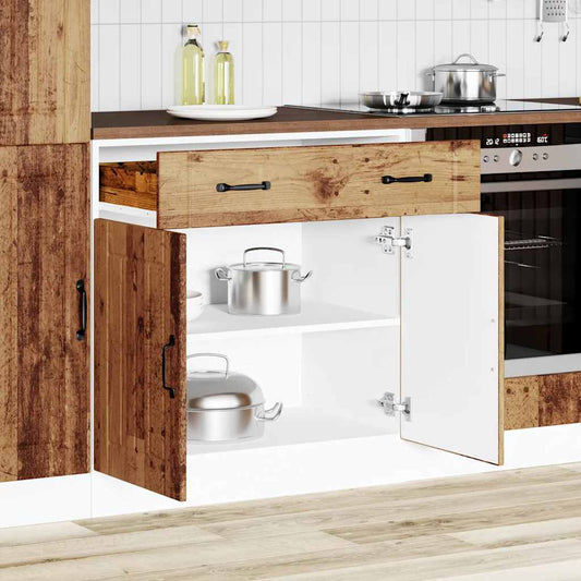 Kitchen Base Cabinet "Lucca" Old Wood Engineered Wood