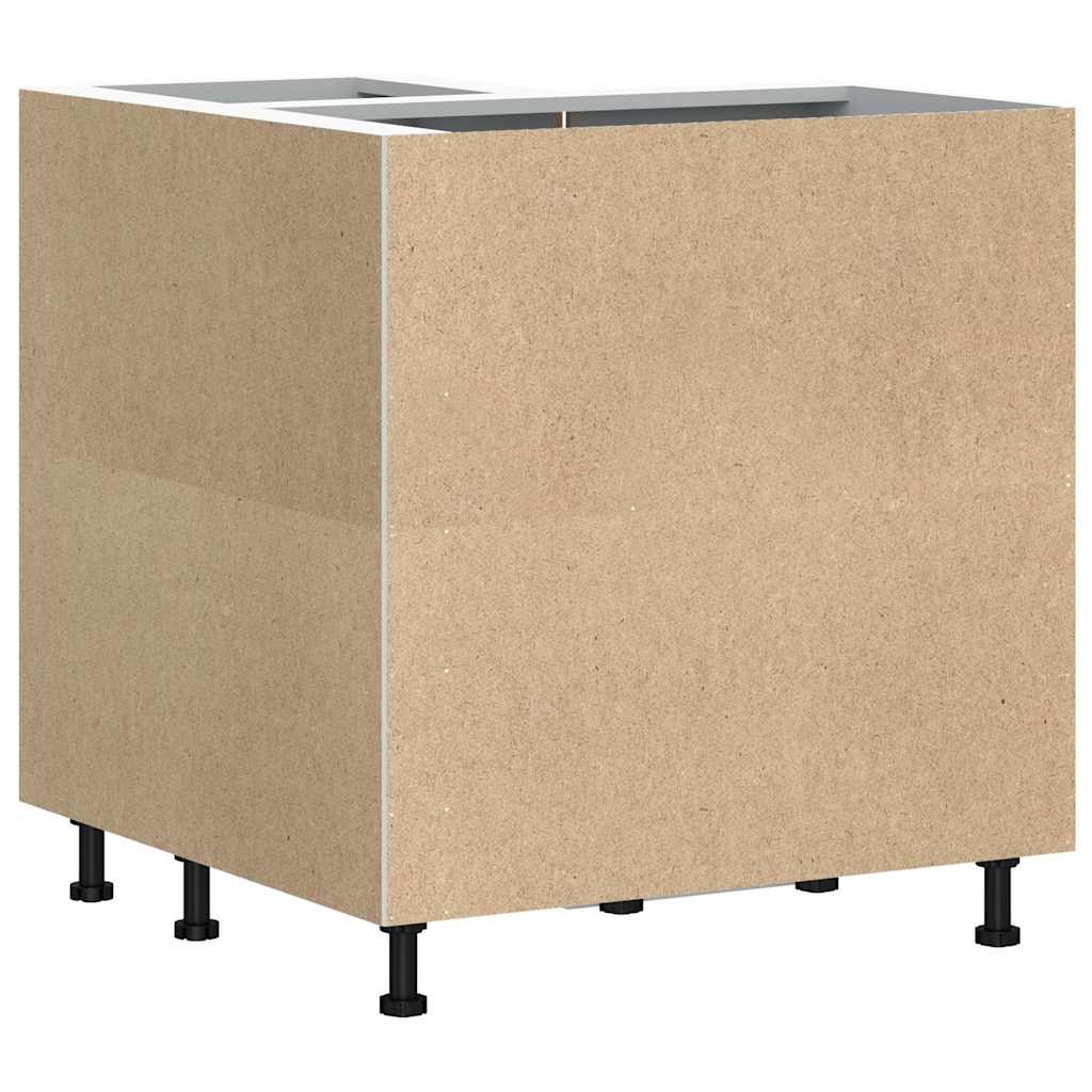 Kitchen Corner Base Cabinet "Lucca" High Gloss White