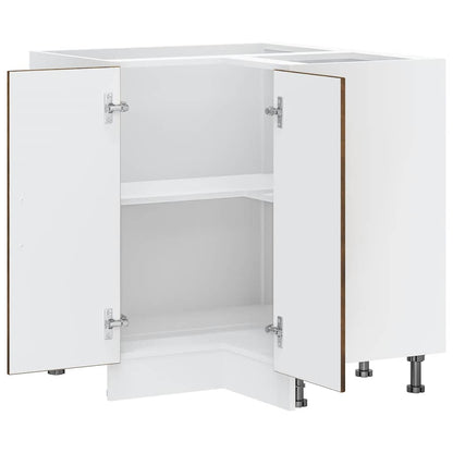 Kitchen Corner Base Cabinet "Lucca" Smoked Oak Engineered Wood