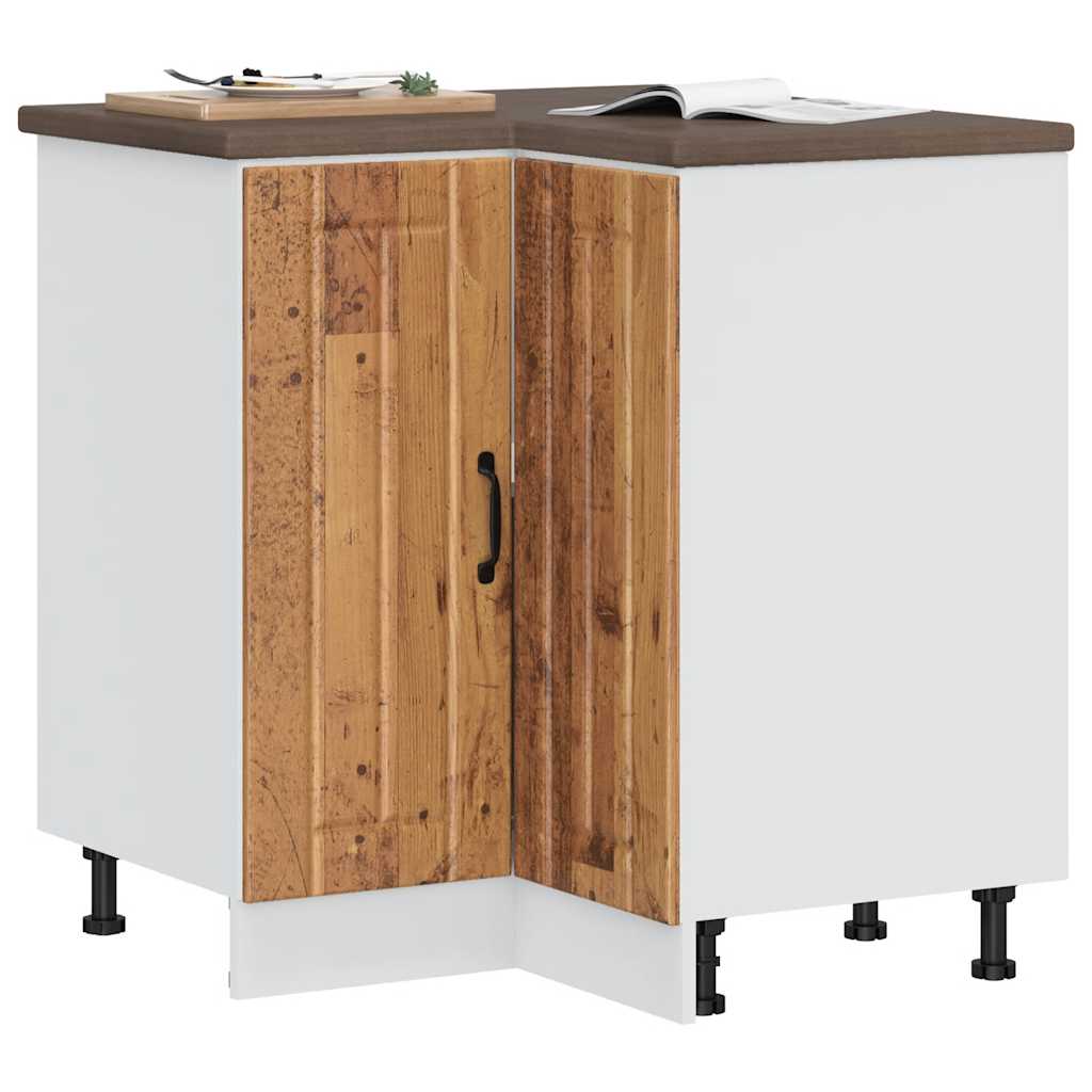 Kitchen Corner Base Cabinet Lucca Old Wood Engineered Wood