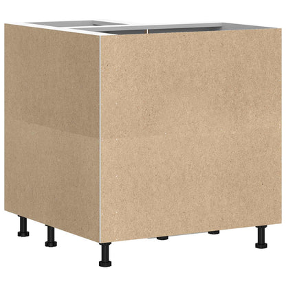 Kitchen Corner Base Cabinet "Lucca" Old Wood Engineered Wood
