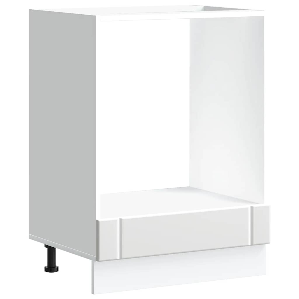 Oven Cabinet Lucca White Engineered Wood