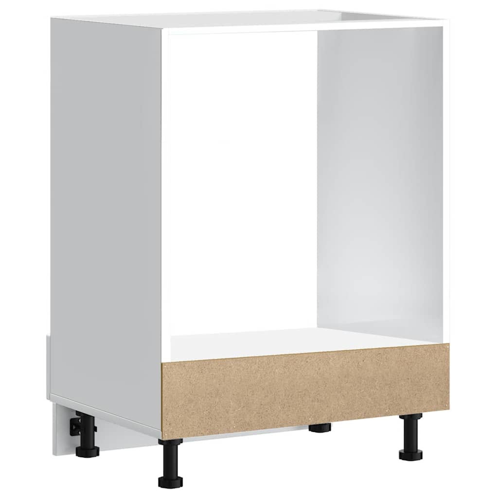 Oven Cabinet Lucca White Engineered Wood
