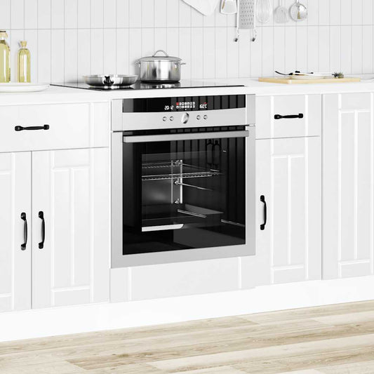 Oven Cabinet "Lucca" High Gloss White Engineered Wood
