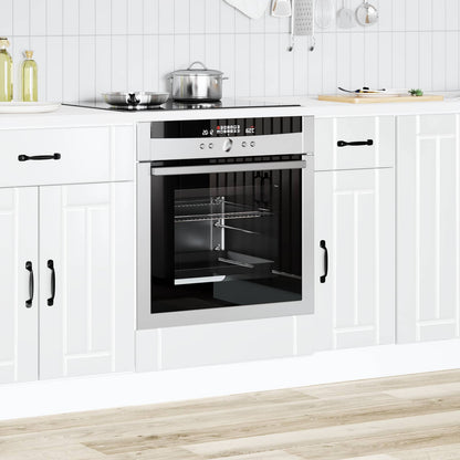 Oven Cabinet "Lucca" High Gloss White Engineered Wood