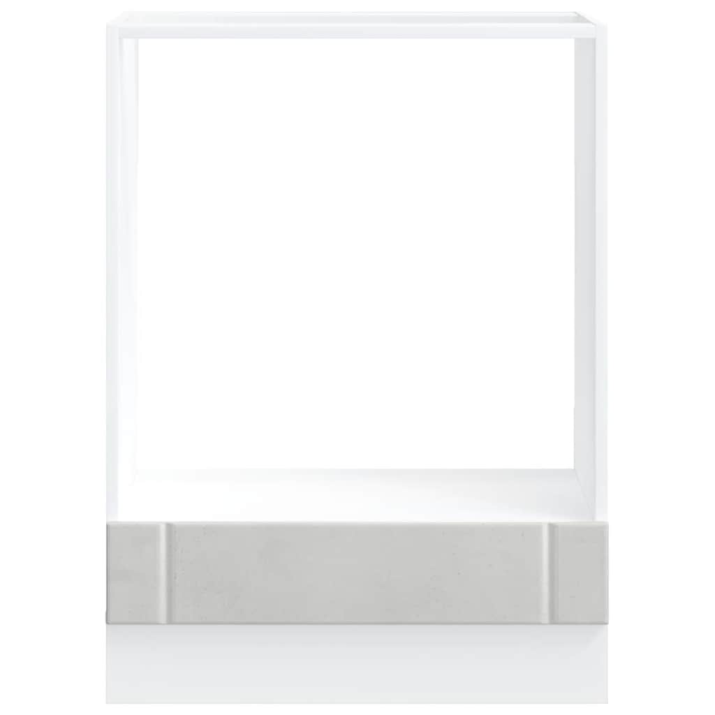 Oven Cabinet Lucca Concrete Grey Engineered Wood