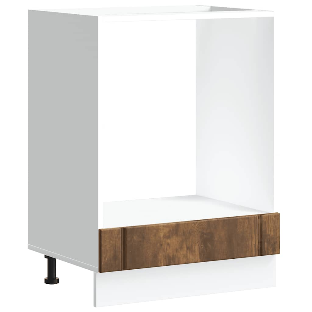 Oven Cabinet Lucca Smoked Oak Engineered Wood