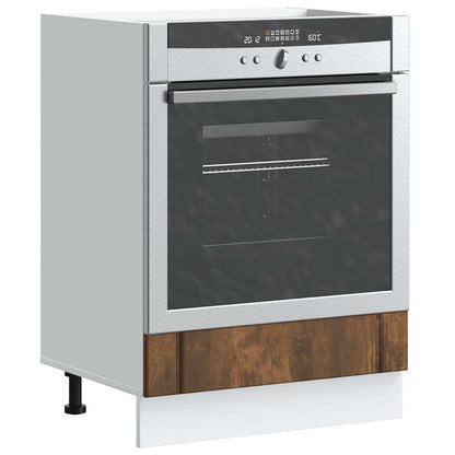 Oven Cabinet Lucca Smoked Oak Engineered Wood