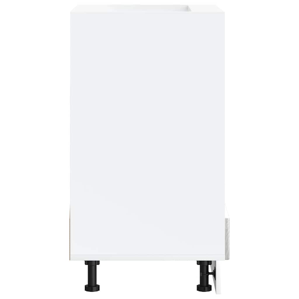 Oven Cabinet Lucca Grey Sonoma Engineered Wood