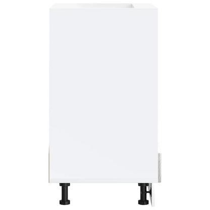 Oven Cabinet Lucca Grey Sonoma Engineered Wood