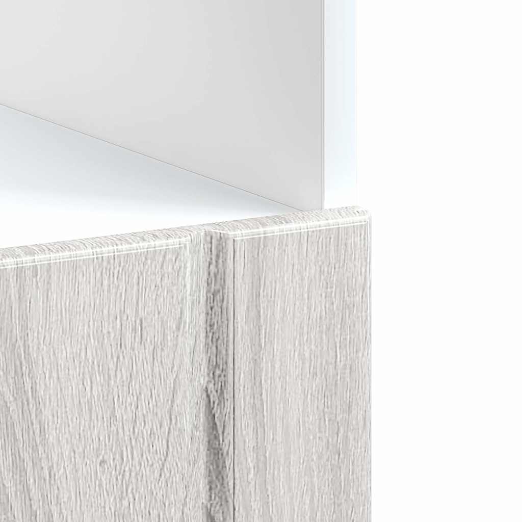 Oven Cabinet "Lucca" Grey Sonoma Engineered Wood
