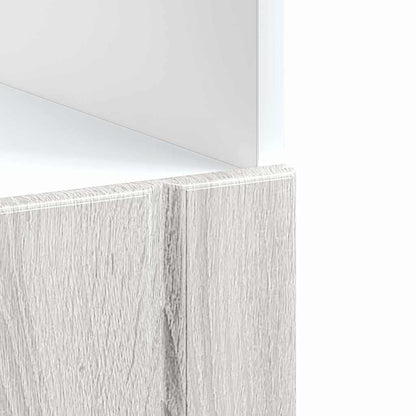 Oven Cabinet "Lucca" Grey Sonoma Engineered Wood
