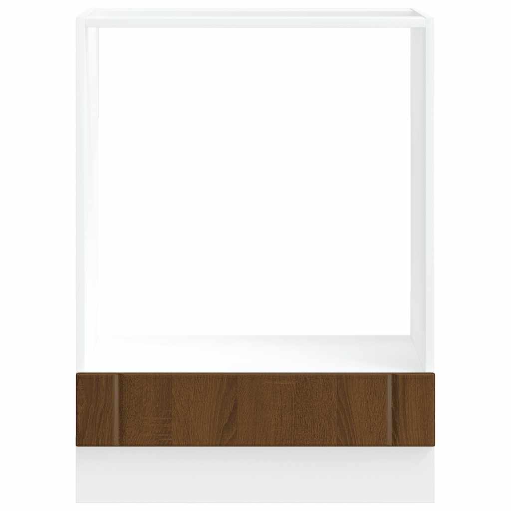 Oven Cabinet Lucca Brown Oak Engineered Wood