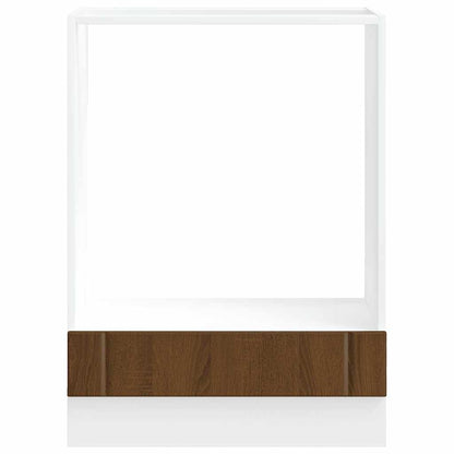 Oven Cabinet Lucca Brown Oak Engineered Wood