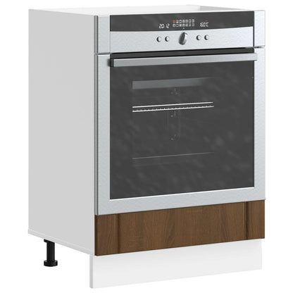 Oven Cabinet "Lucca" Brown Oak Engineered Wood