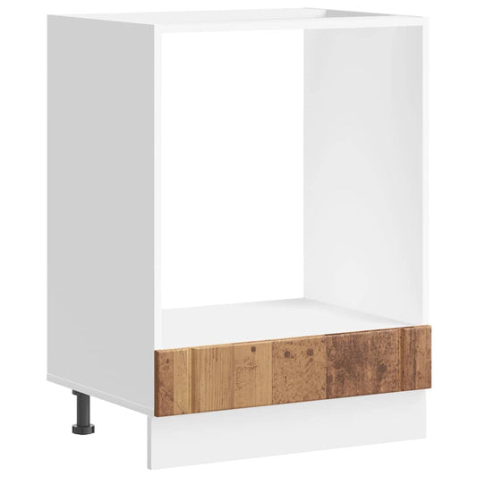 Oven Cabinet "Lucca" Old Wood Engineered Wood