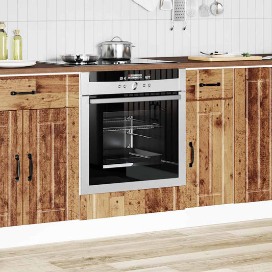 Oven Cabinet "Lucca" Old Wood Engineered Wood