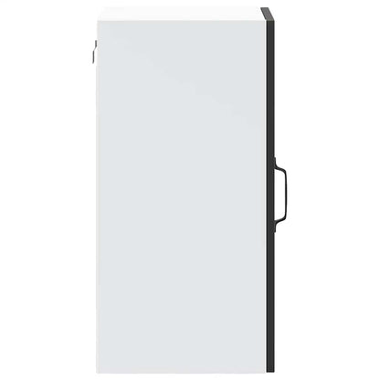 Kitchen Wall Cabinet with Glass Door "Lucca" Black