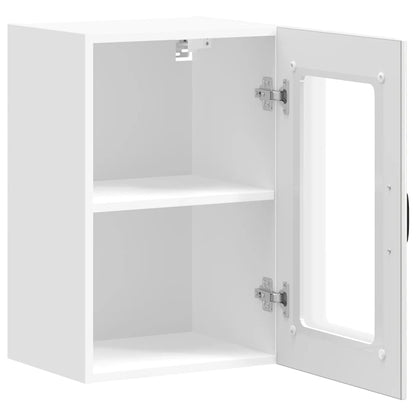 Kitchen Wall Cabinet with Glass Door "Lucca" High Gloss White