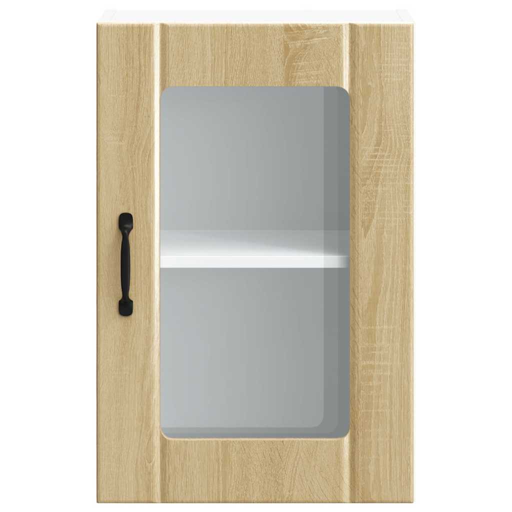 Kitchen Wall Cabinet with Glass Door "Lucca" Sonoma Oak