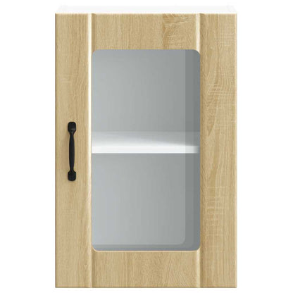 Kitchen Wall Cabinet with Glass Door "Lucca" Sonoma Oak