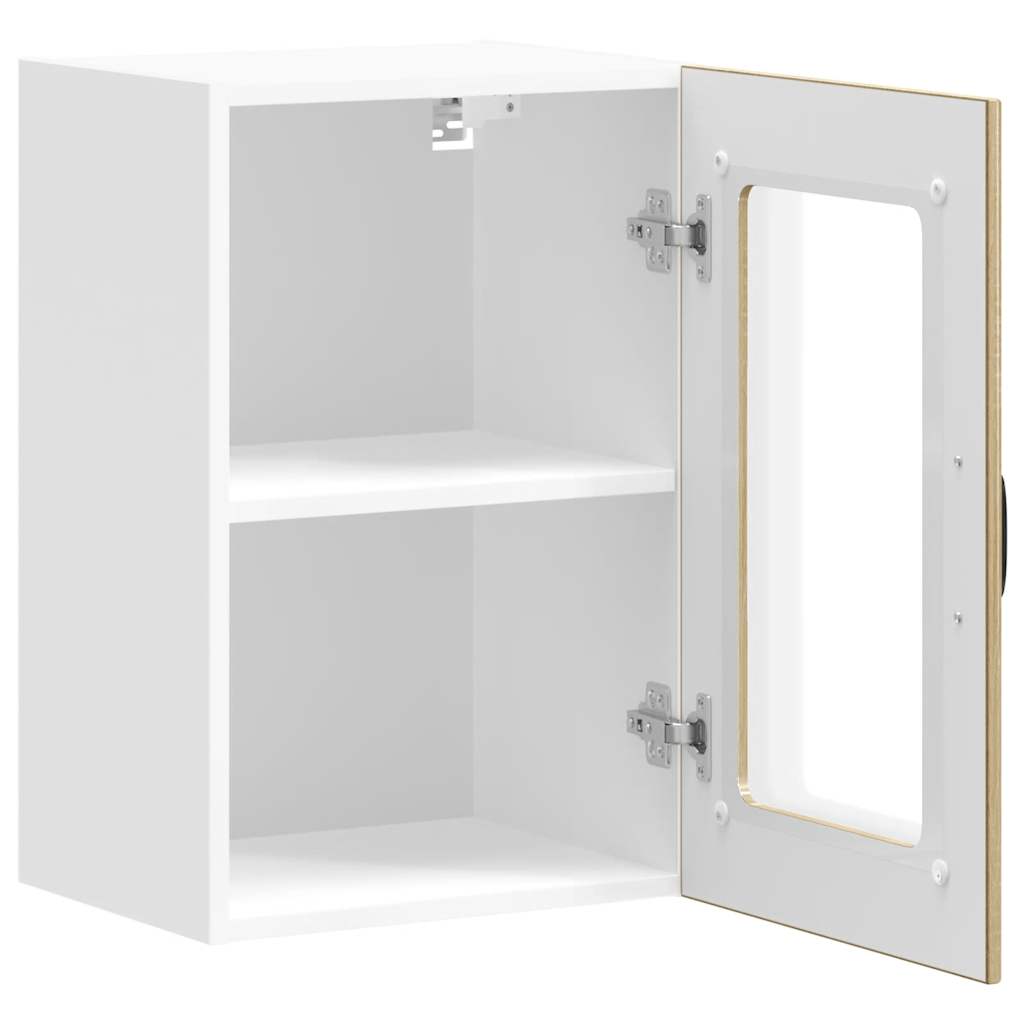 Kitchen Wall Cabinet with Glass Door "Lucca" Sonoma Oak