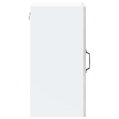 Kitchen Wall Cabinet with Glass Door "Lucca" Concrete Grey