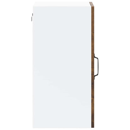Kitchen Wall Cabinet with Glass Door "Lucca" Smoked Oak
