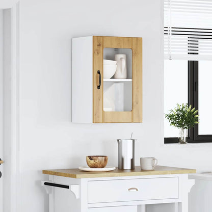 Kitchen Wall Cabinet with Glass Door "Lucca" Artisan Oak