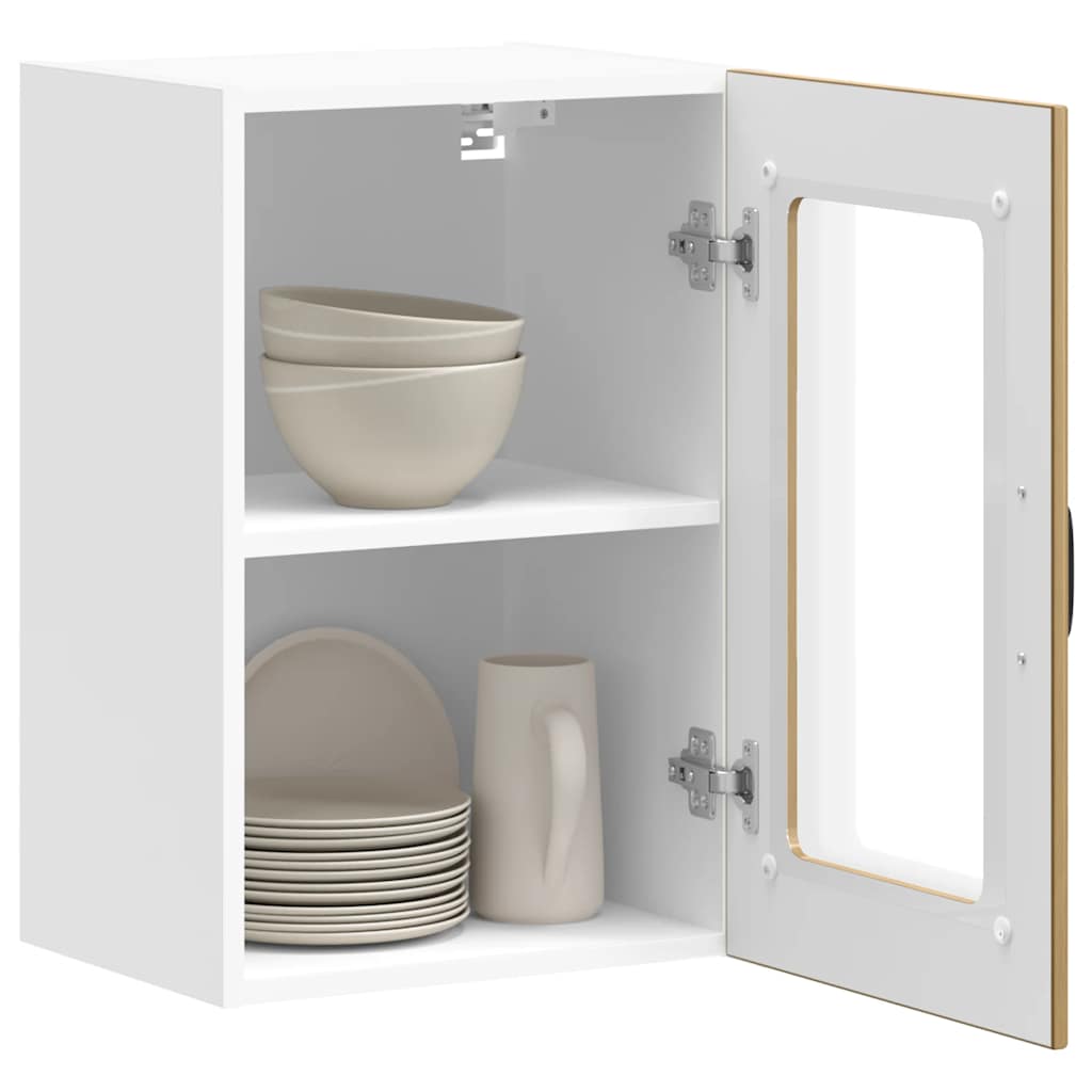 Kitchen Wall Cabinet with Glass Door "Lucca" Artisan Oak