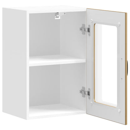 Kitchen Wall Cabinet with Glass Door "Lucca" Artisan Oak