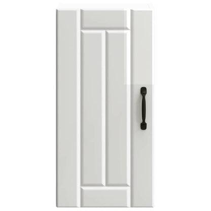 Kitchen Wall Cabinet "Lucca" High Gloss White Engineered Wood