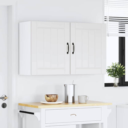 Kitchen Wall Cabinets 2 pcs Lucca White Engineered Wood