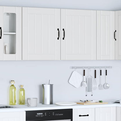 Kitchen Wall Cabinets 2 pcs Lucca White Engineered Wood