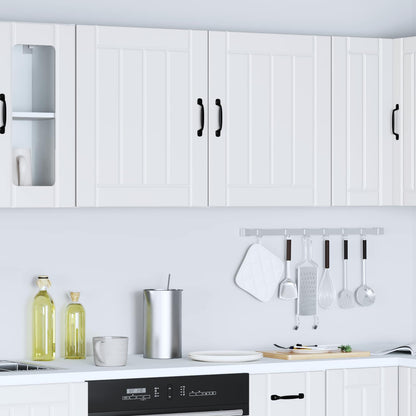 Kitchen Wall Cabinets 2 pcs Lucca White Engineered Wood