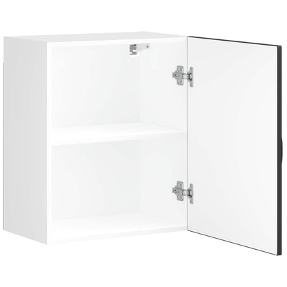 Kitchen Wall Cabinet "Lucca" Black Engineered Wood