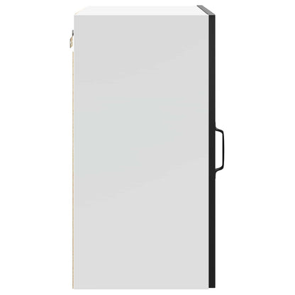 Kitchen Wall Cabinet "Lucca" Black Engineered Wood