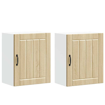 Kitchen Wall Cabinets 2 pcs Lucca Sonoma Oak Engineered Wood