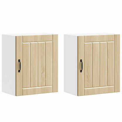 Kitchen Wall Cabinets 2 pcs Lucca Sonoma Oak Engineered Wood