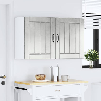 Kitchen Wall Cabinets 2 pcs Lucca Concrete Grey Engineered Wood