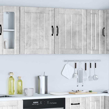 Kitchen Wall Cabinets 2 pcs Lucca Concrete Grey Engineered Wood