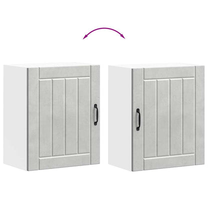 Kitchen Wall Cabinets 2 pcs Lucca Concrete Grey Engineered Wood