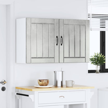 Kitchen Wall Cabinets 2 pcs Lucca Concrete Grey Engineered Wood