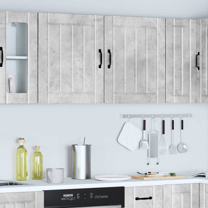 Kitchen Wall Cabinets 2 pcs Lucca Concrete Grey Engineered Wood