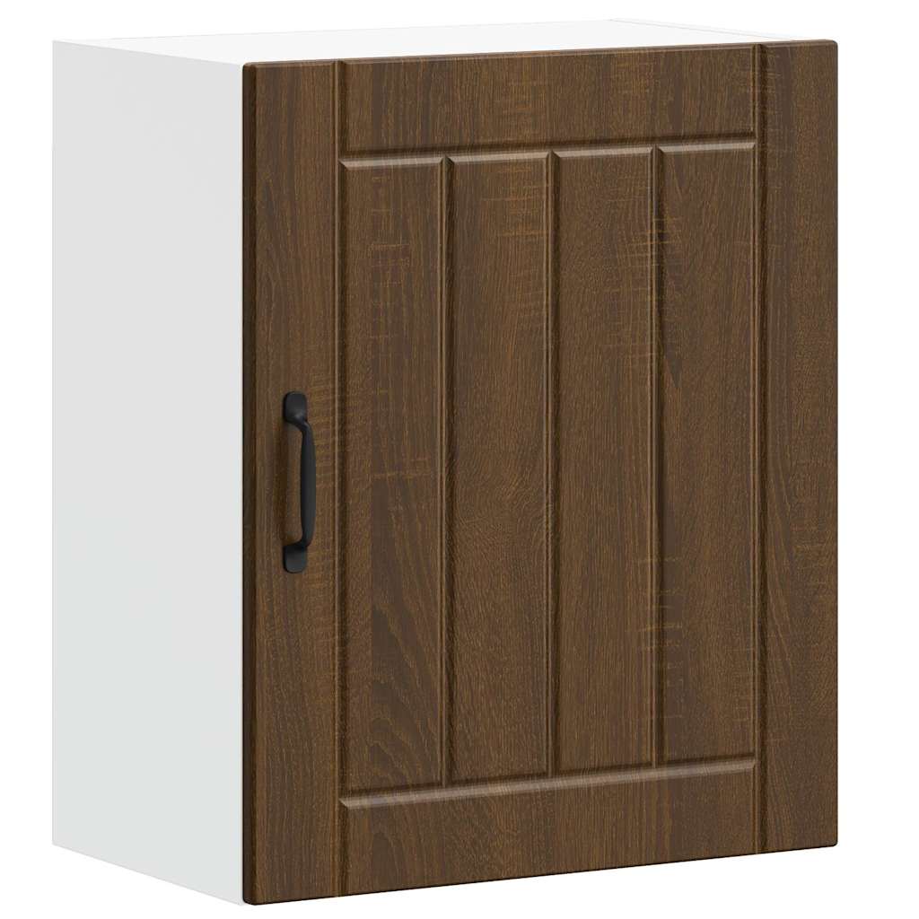 Kitchen Wall Cabinets 2 pcs Lucca Brown Oak Engineered Wood